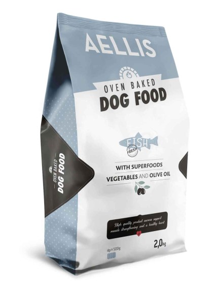 Aellis Oven Baked 2kg Ξηρά Τροφή για Ενήλικους Σκύλους με Ψάρι